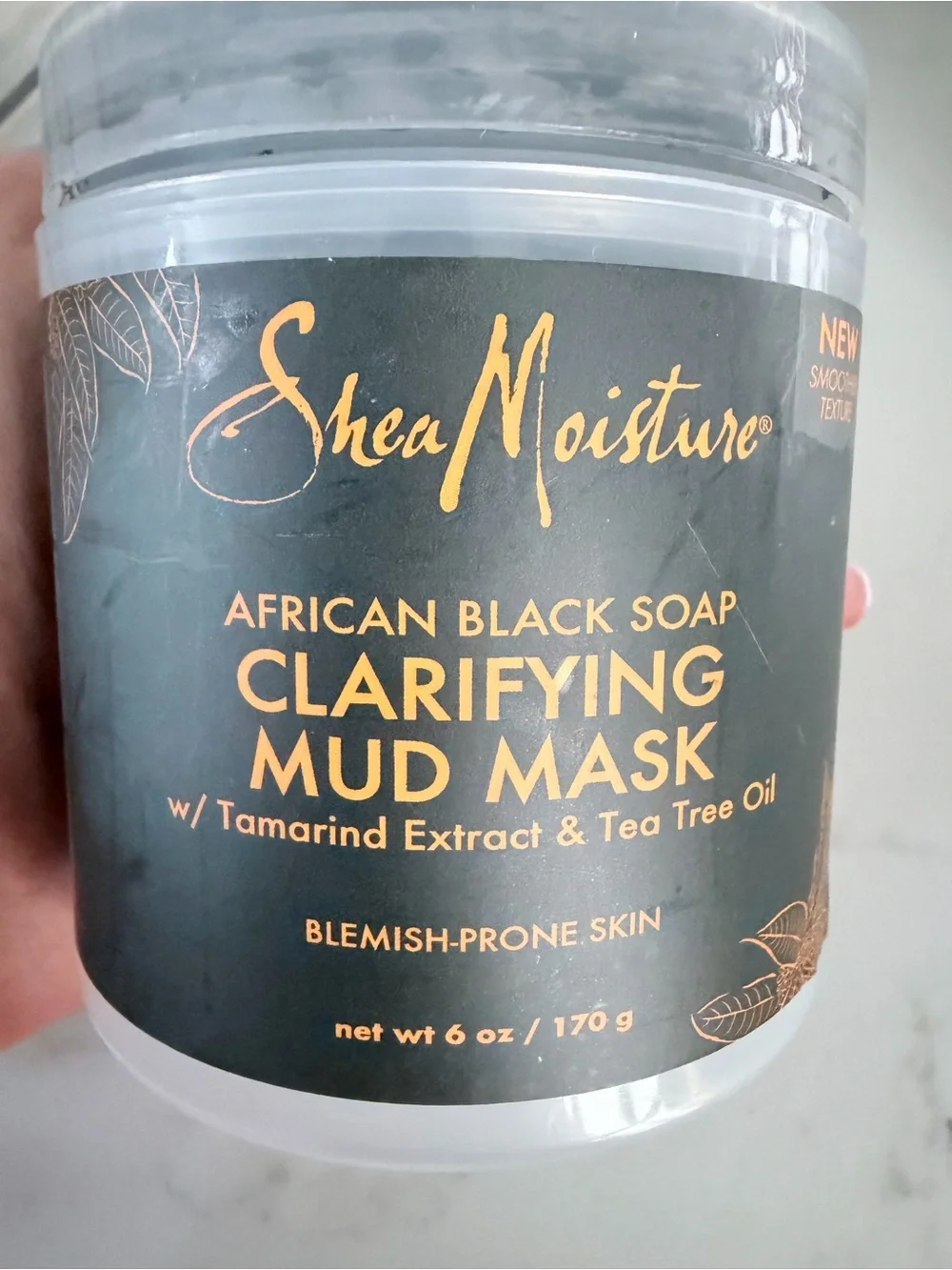 Shea Moisture African Black Soap Clarifying Mud Mask — Black